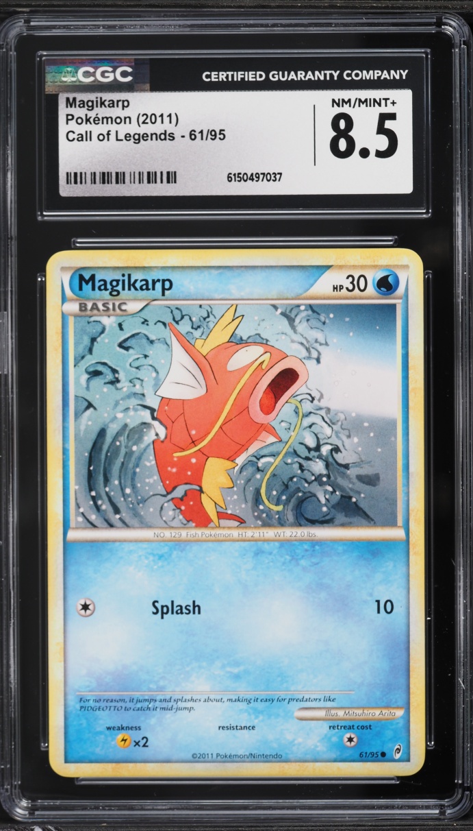 2011 Pokemon Call Of Legends Magikarp #61 CGC 8.5 NM-MT+