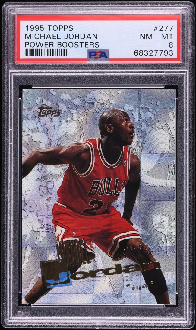 1995 Topps Power Boosters Michael Jordan #277 PSA 8 NM-MT