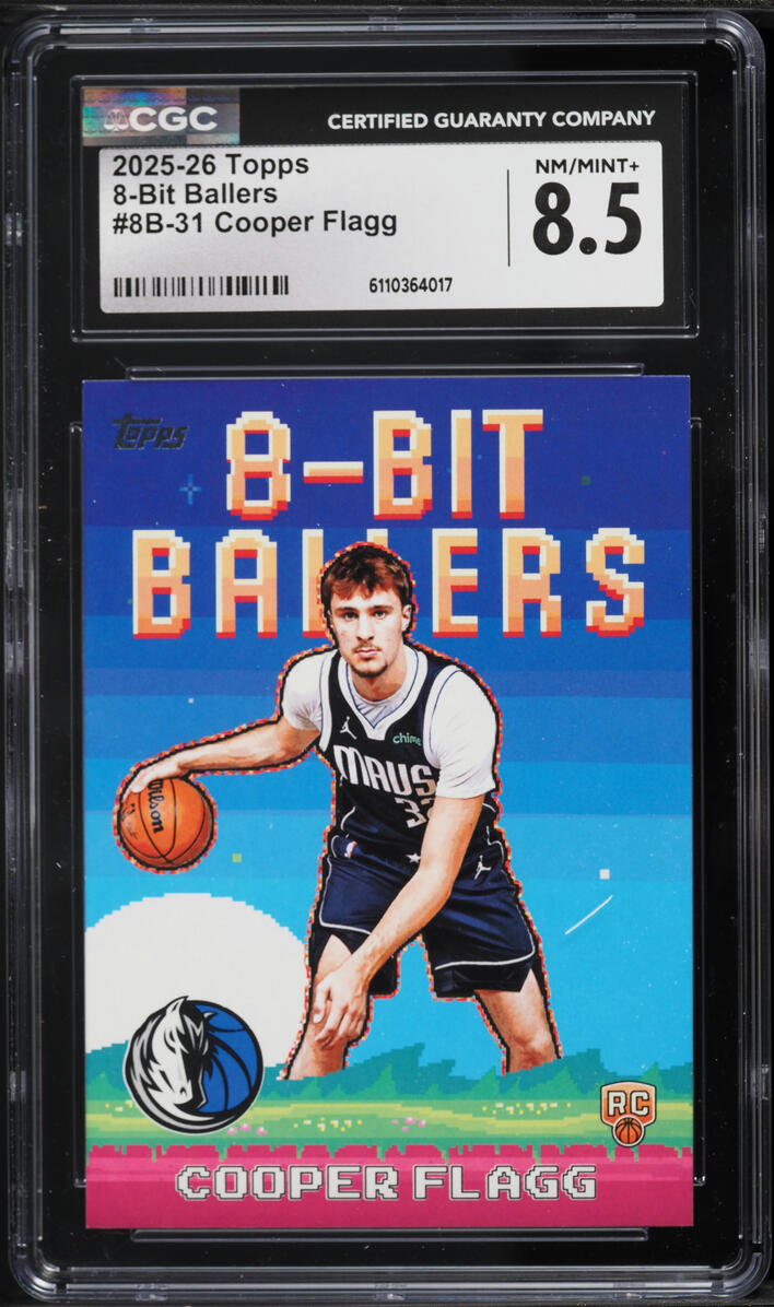 2025 Topps 8-Bit Ballers Cooper Flagg ROOKIE #8B-31 CGC 8.5 NM-MT+
