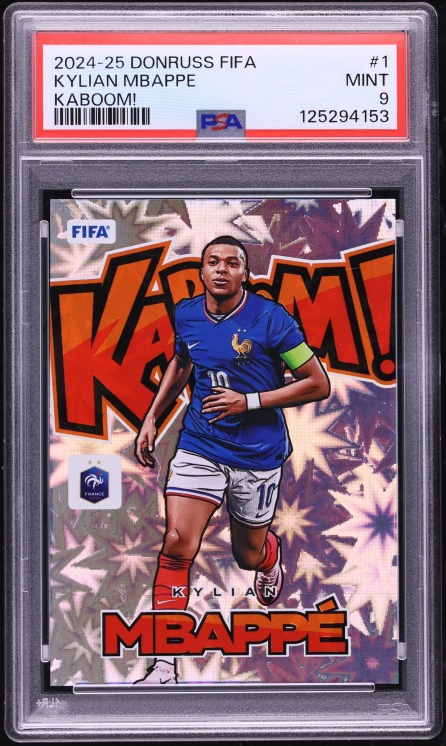2024 Donruss FIFA Kaboom! Kylian Mbappe #1 PSA 9 MINT - Photo 1