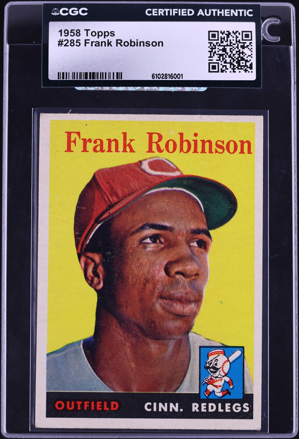 1958 Topps Frank Robinson #285 CGC AUTH