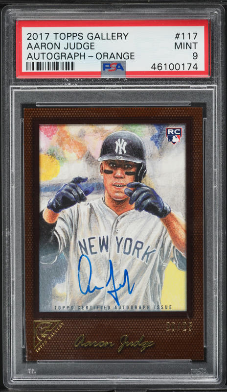 ゲームセンター・ゲームカード 2017 Topps Chrome Aaron Judge RC PSA Auction Prices Realized Baseball Cards 2017 TOPPS CHROME Aaron Judge
