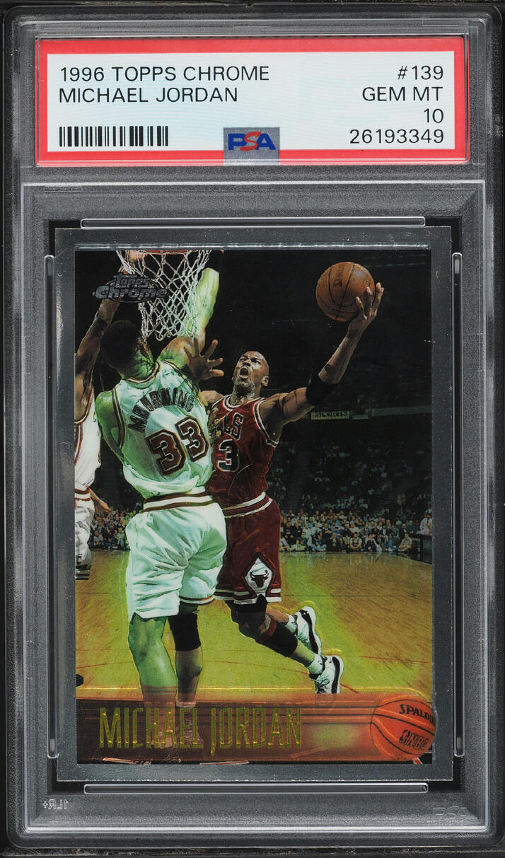 1996 Topps Chrome Michael Jordan #139 PSA 10 GEM MINT