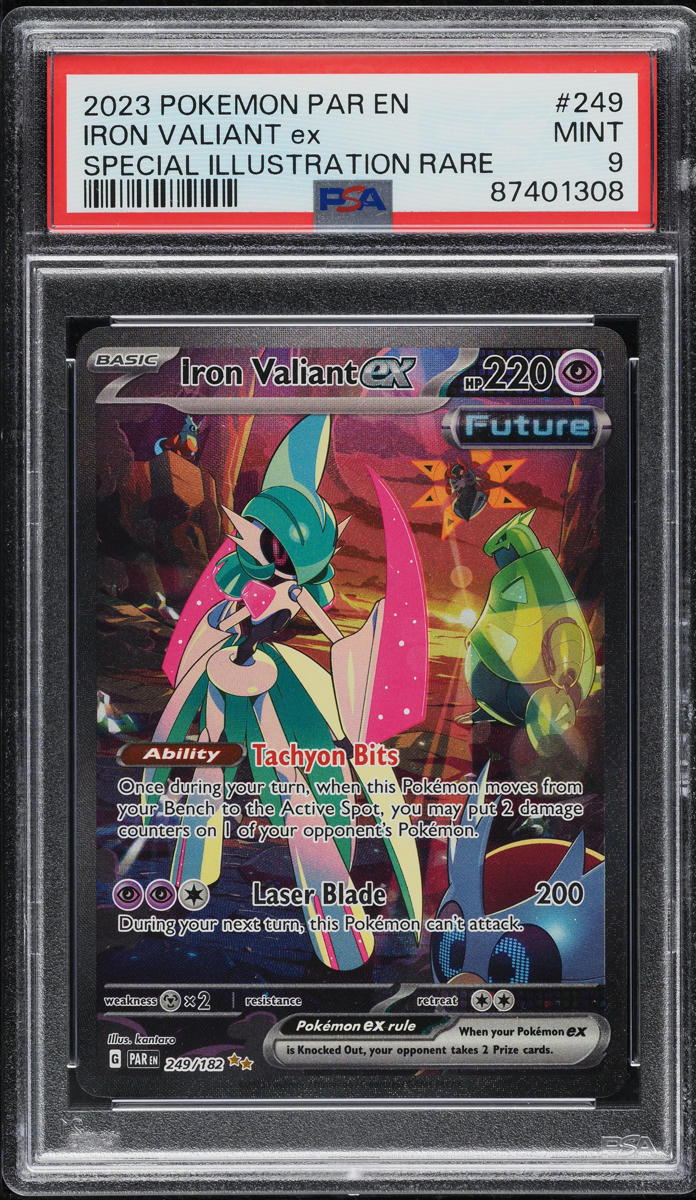 2023 Pokemon SV Paradox Rift Special Illustration Iron Valiant ex #249 PSA 9