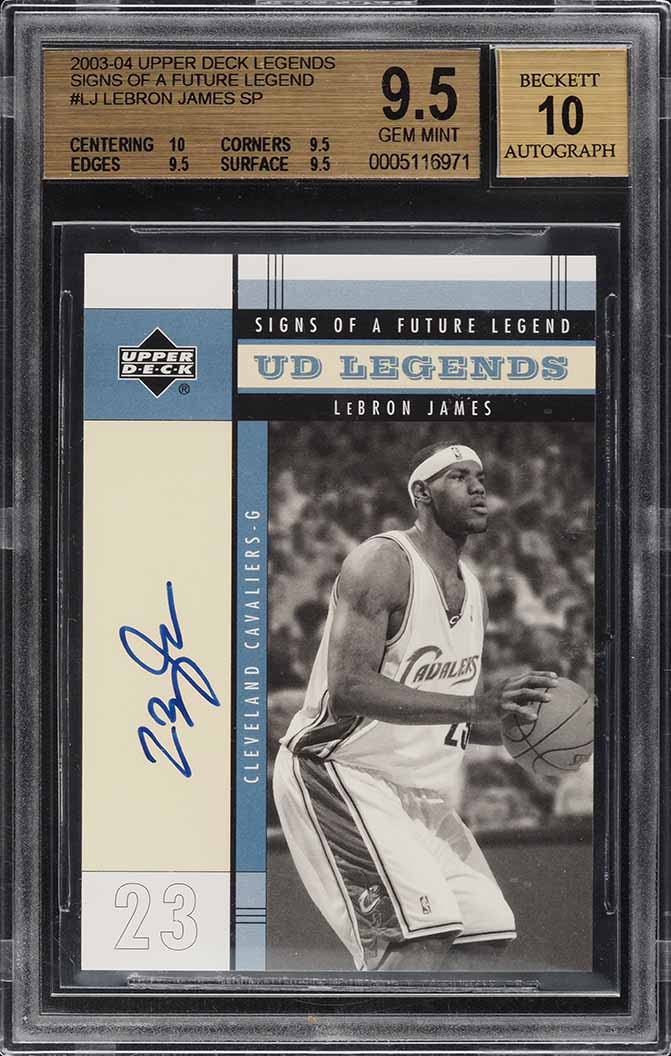 2003 Upper Deck Legends Signs Of A Future Legend LeBron