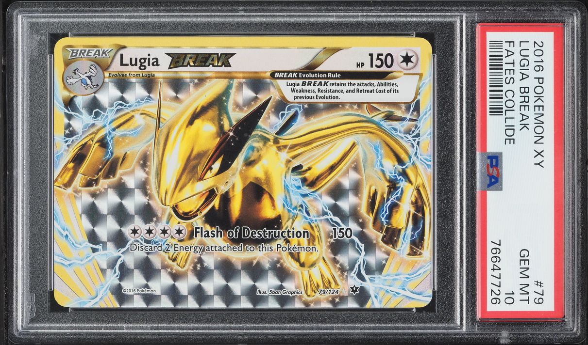 2016 Pokemon XY Fates Collide Holo Lugia BREAK #79 PSA 10 GEM MINT