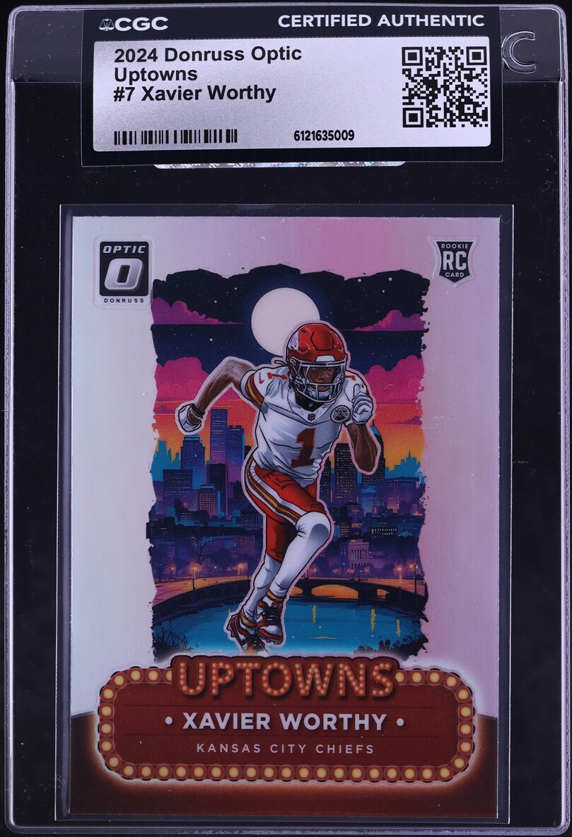 2024 Donruss Optic Uptowns Xavier Worthy ROOKIE #7 CGC AUTH