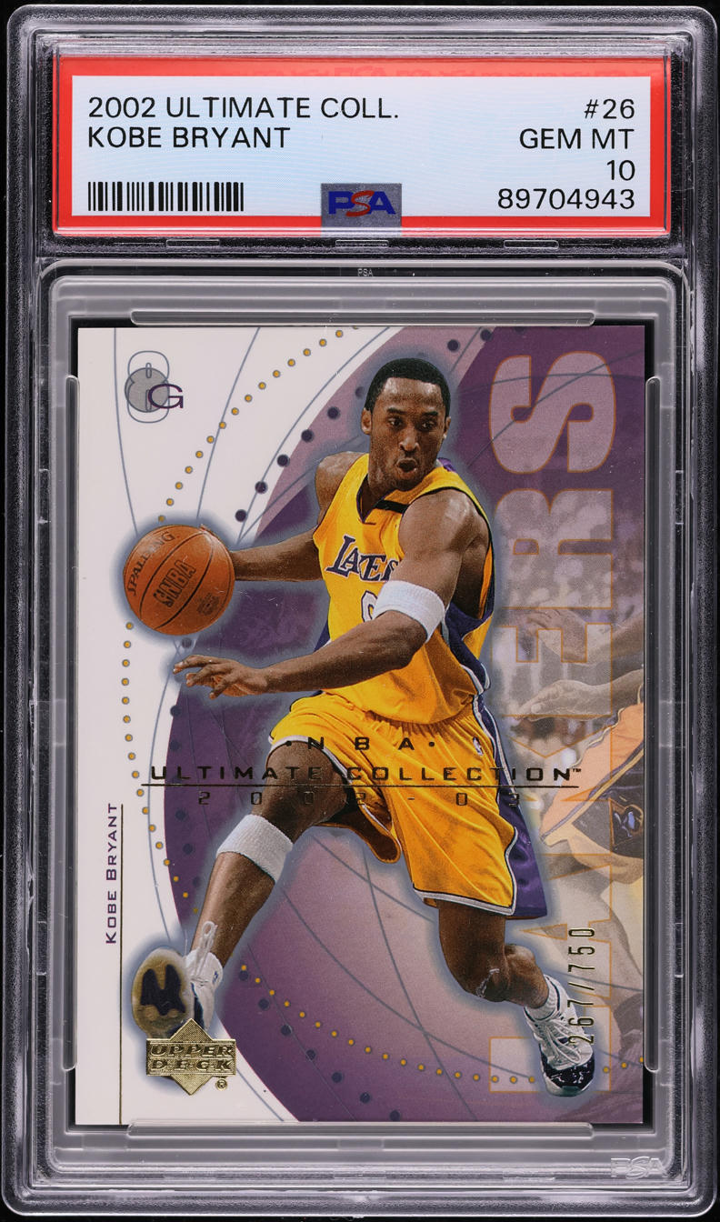 2002 Ultimate Collection Kobe Bryant /750 #26 PSA 10 GEM MINT