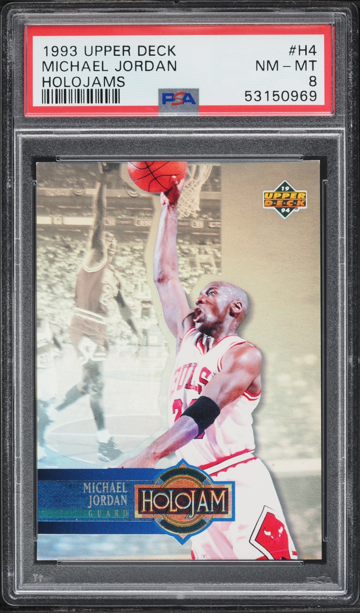 1993 Upper Deck Holojams Michael Jordan #H4 PSA 8 NM-MT
