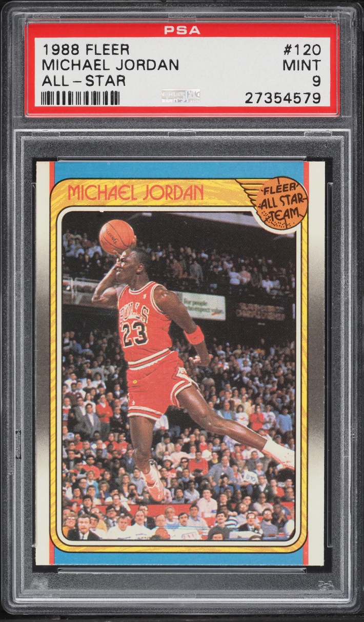 1988 Fleer All Star Michael Jordan #120 PSA 9 MINT