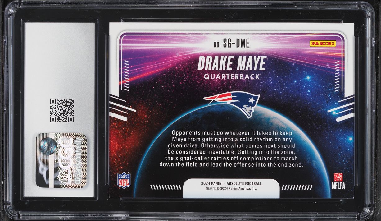 2024 Absolute Star Gazing Drake Maye ROOKIE #SG-DME CGC 9 MINT