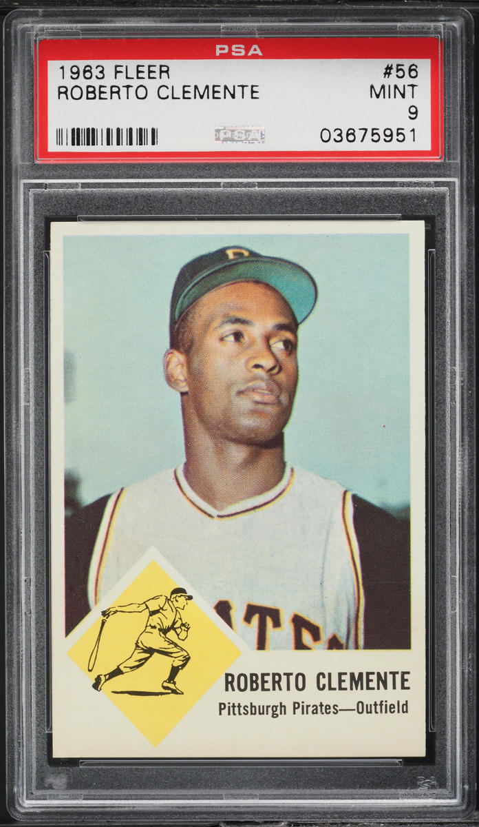 1963 Fleer Roberto Clemente #56 PSA 9 MINT