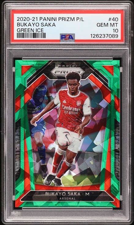 2024 Select Terrace FIFA Zebra Bukayo Saka #66 PSA 10 GEM MINT on