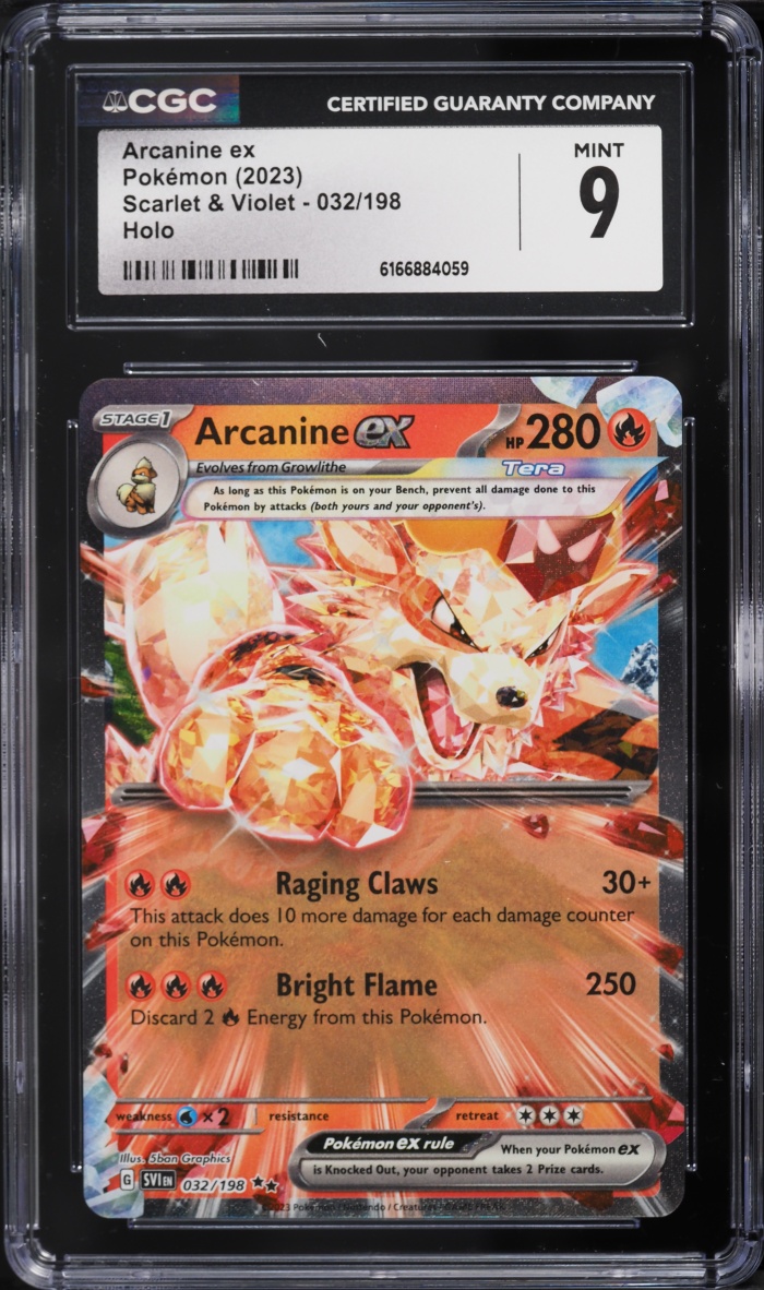 2023 Pokemon Scarlet & Violet Holo Arcanine EX #32 CGC 9 MINT