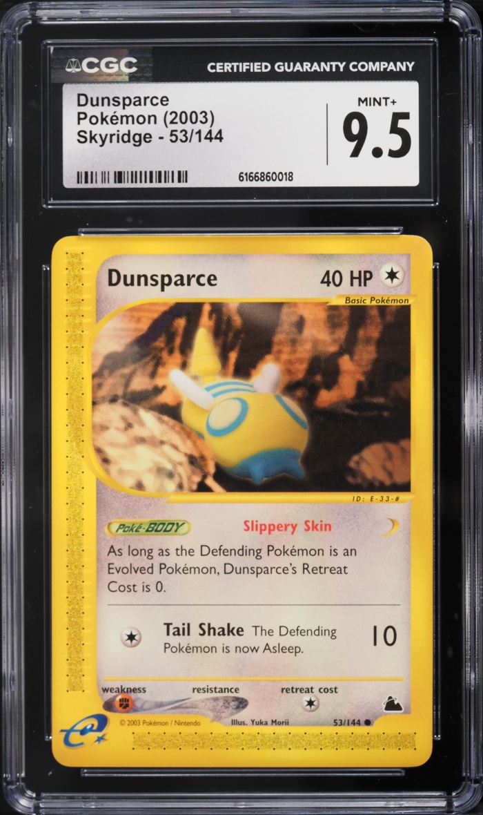 2003 Pokemon Skyridge Dunsparce #53 CGC 9.5 MINT+