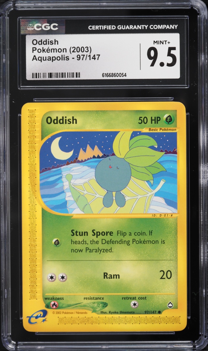 2003 Pokemon Aquapolis Oddish #97 CGC 9.5 MINT+