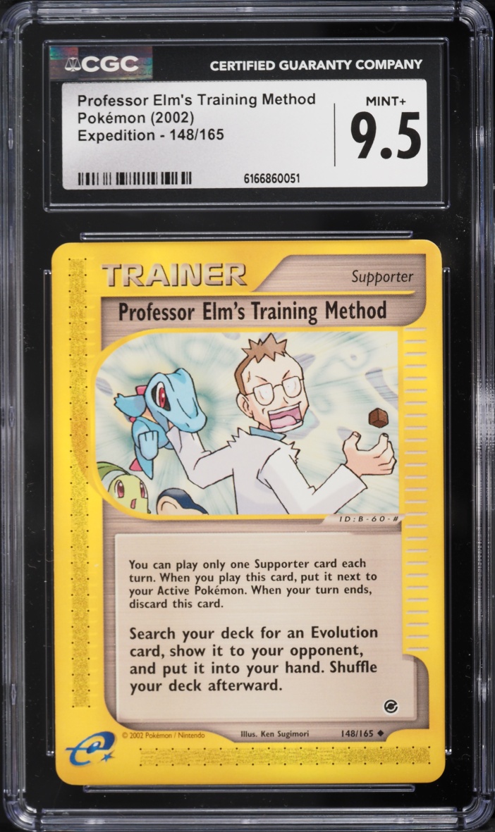 2002 Pokemon Expedition Professor Elm's Training Method #148 CGC 9.5 MINT+