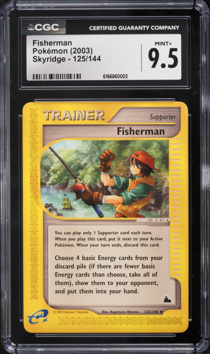 2003 Pokemon Skyridge Fisherman #125 CGC 9.5 MINT+
