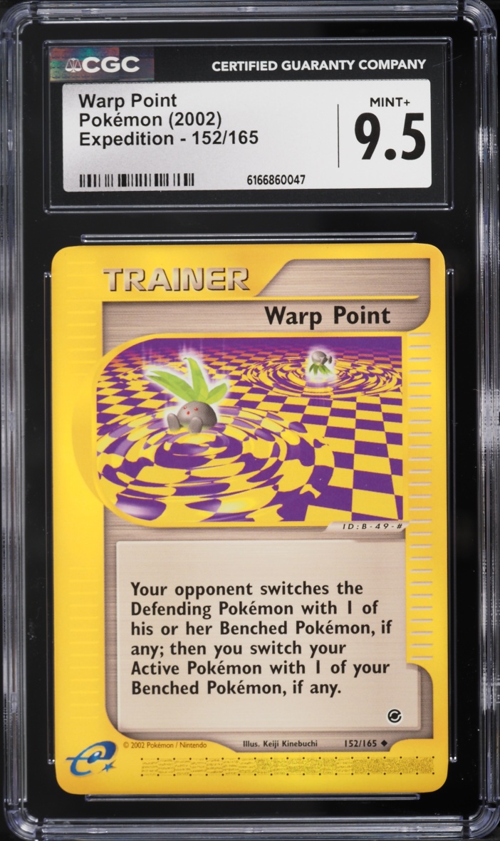 2002 Pokemon Expedition Warp Point #152 CGC 9.5 MINT+