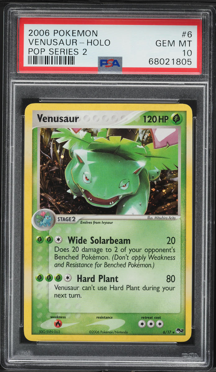 2006 Pokemon POP Series 2 Holo Venusaur #6 PSA 10 GEM MINT
