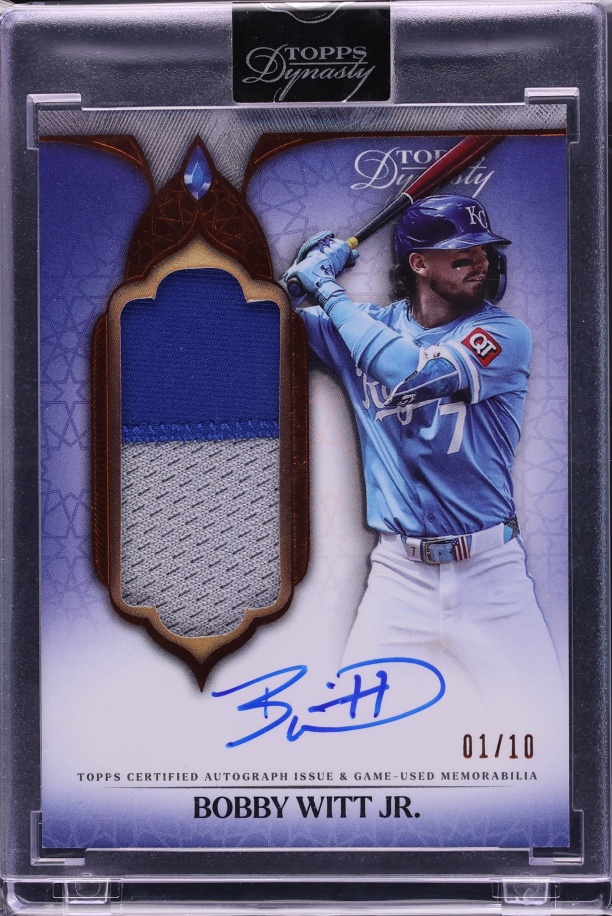 2025 Topps Dynasty Bobby Witt Jr. PATCH AUTO 1/10 #DAPB-BW1 CGC AUTH