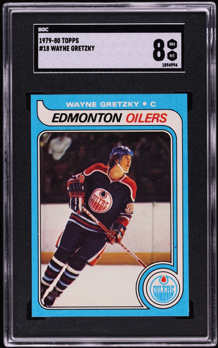 1979 Topps Hockey Wayne Gretzky ROOKIE #18 SGC 8 NM-MT