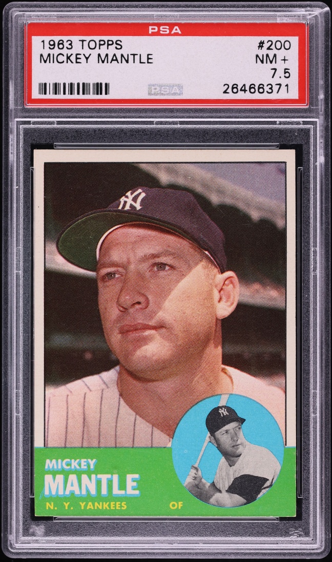 1963 Topps Mickey Mantle #200 PSA 7.5 NRMT+