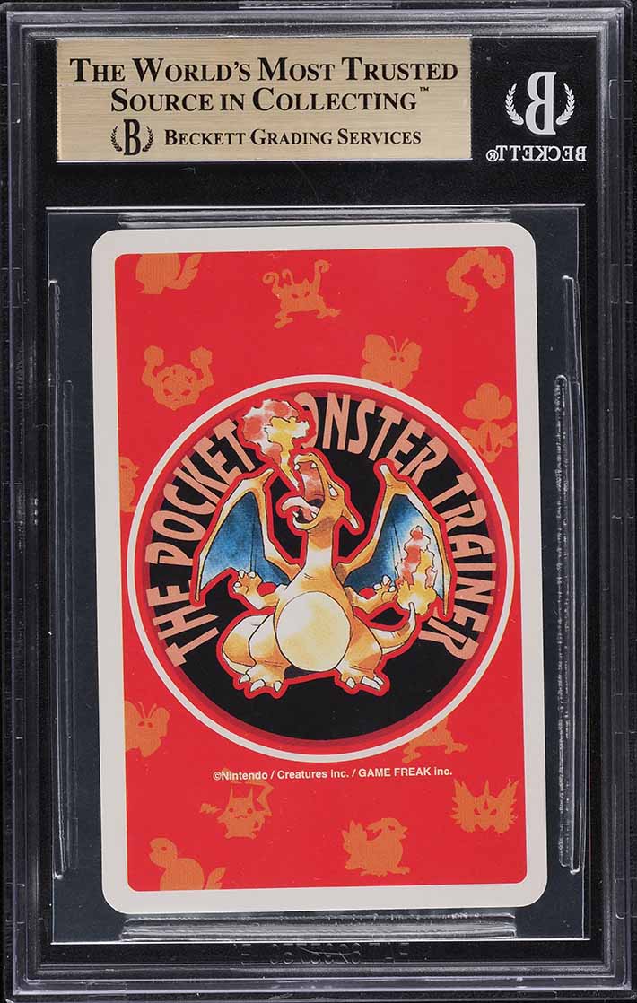 1996 Pokemon Japanese Red Poker Set Nintendo Playing Card Charizard #6 BGS 10