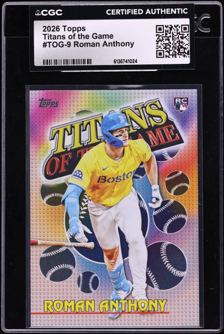 2026 Topps Titans Of The Game Roman Anthony ROOKIE #TOG-9 CGC AUTH