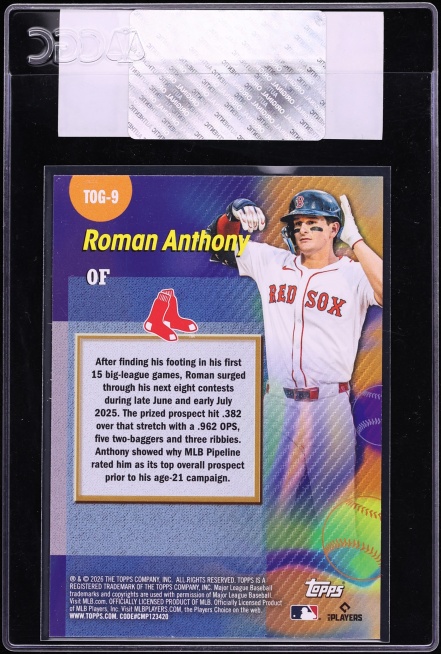 2026 Topps Titans Of The Game Roman Anthony ROOKIE #TOG-9 CGC AUTH