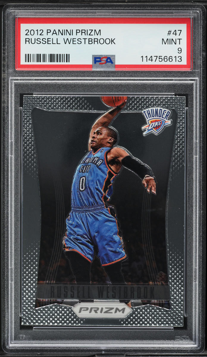 2012 Panini Prizm Russell Westbrook #47 PSA 9 MINT