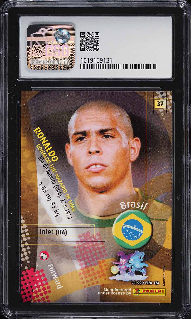 2002 Panini World Cup Ronaldo #37 CSG 8 NM-MT