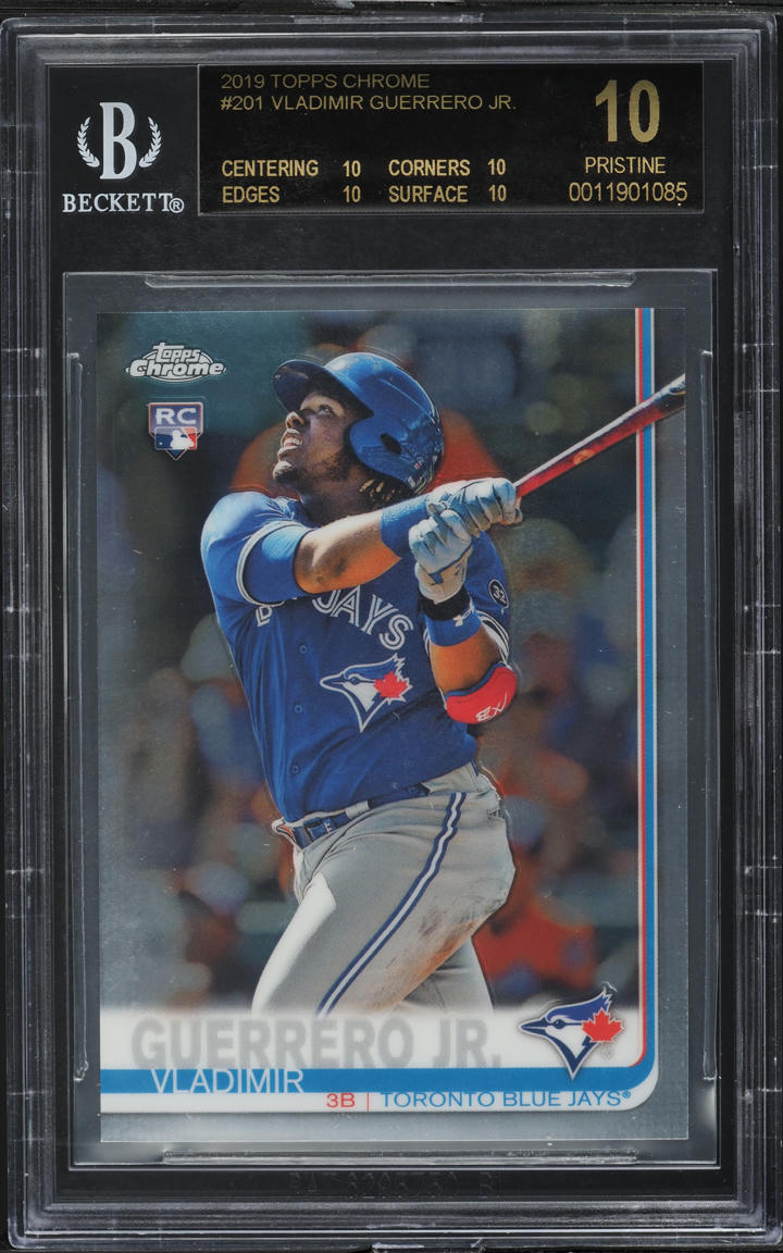 2019 Topps Chrome Vladimir Guerrero Jr. ROOKIE #201 BGS 10 PRISTINE, BLACK LABEL
