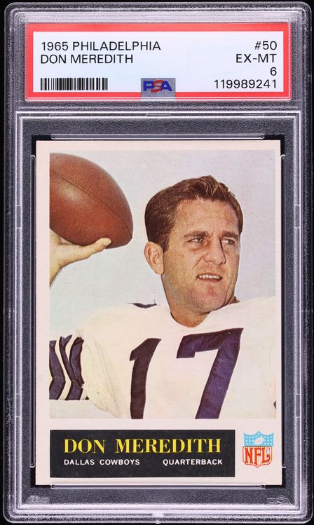 1965 Philadelphia Don Meredith #50 PSA 6 EXMT