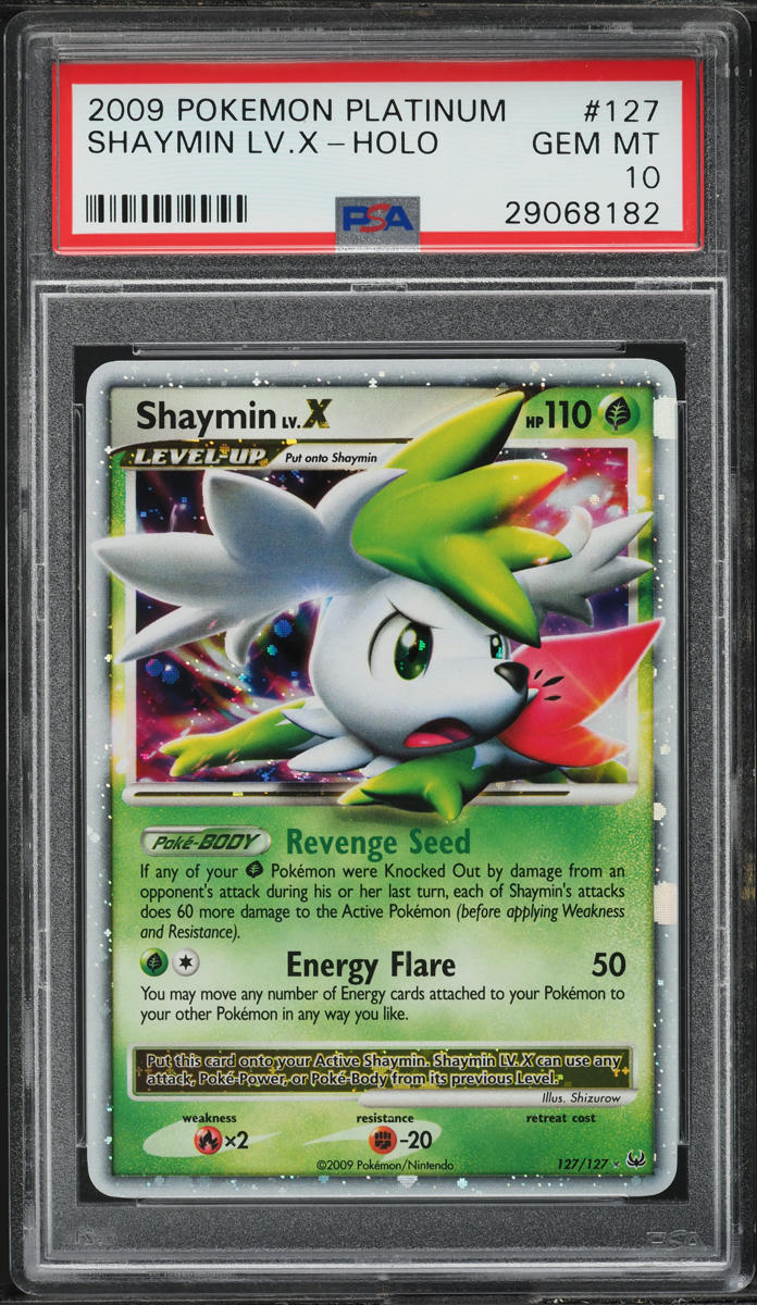 2009 Pokemon Platinum Holo Shaymin Lv.X #127 PSA 10 GEM MINT