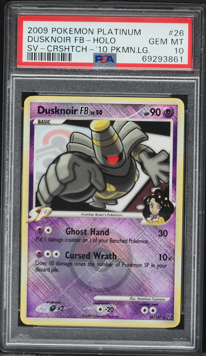 2009 Pokemon Platinum Supreme Victors League Holo Dusknoir FB #26 PSA 10 GEM MINT