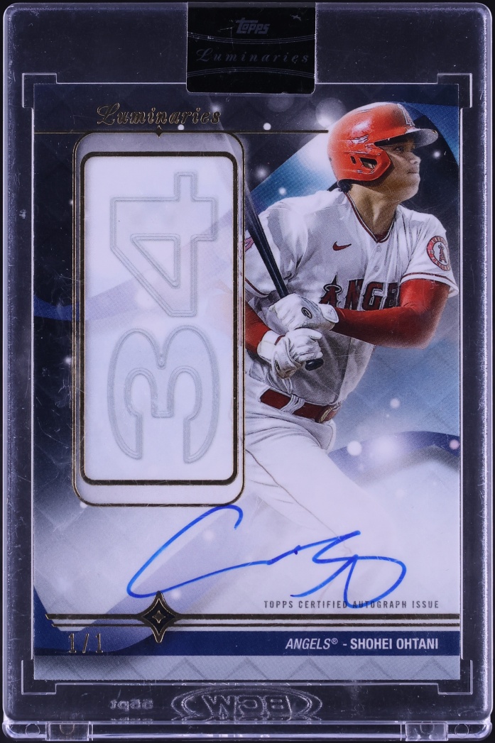 2023 Topps Luminaries Home Run Kings Black Shohei Ohtani AUTO 1/1 #HRK-SO1