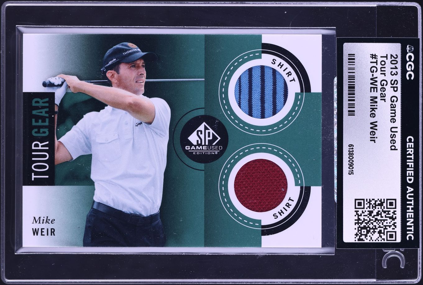 2013 SP Game Used Tour Gear Mike Weir PATCH #TG-WE CGC AUTH on Fanatics ...