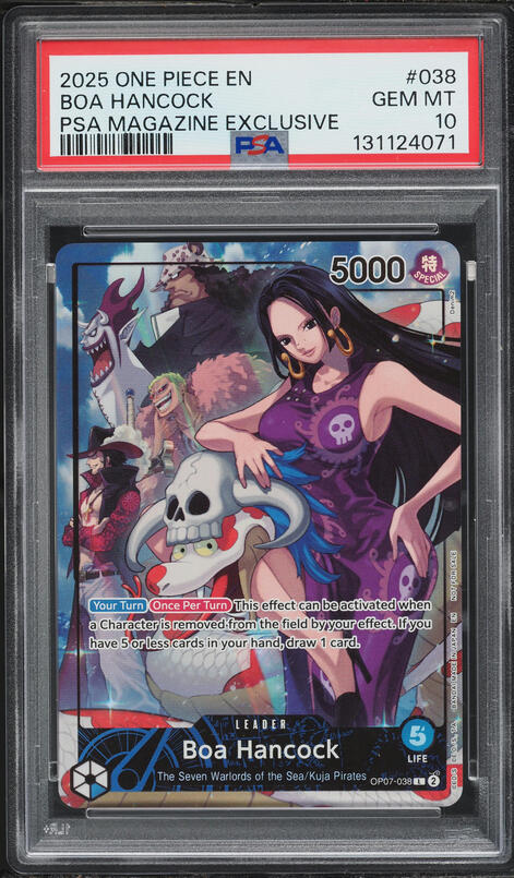 2025 One Piece PSA Magazine Exclusive Alt Art Leader Boa Hancock
