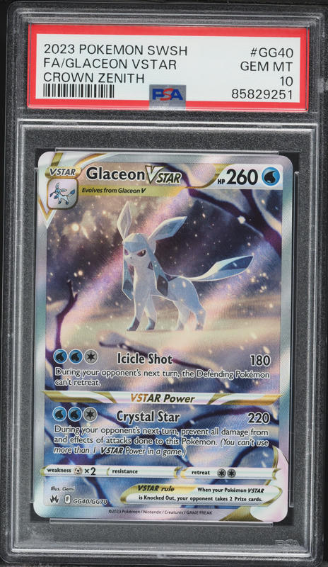 2023 Pokemon SWSH Crown Zenith Full Art Mewtwo VSTAR #GG44 PSA 10