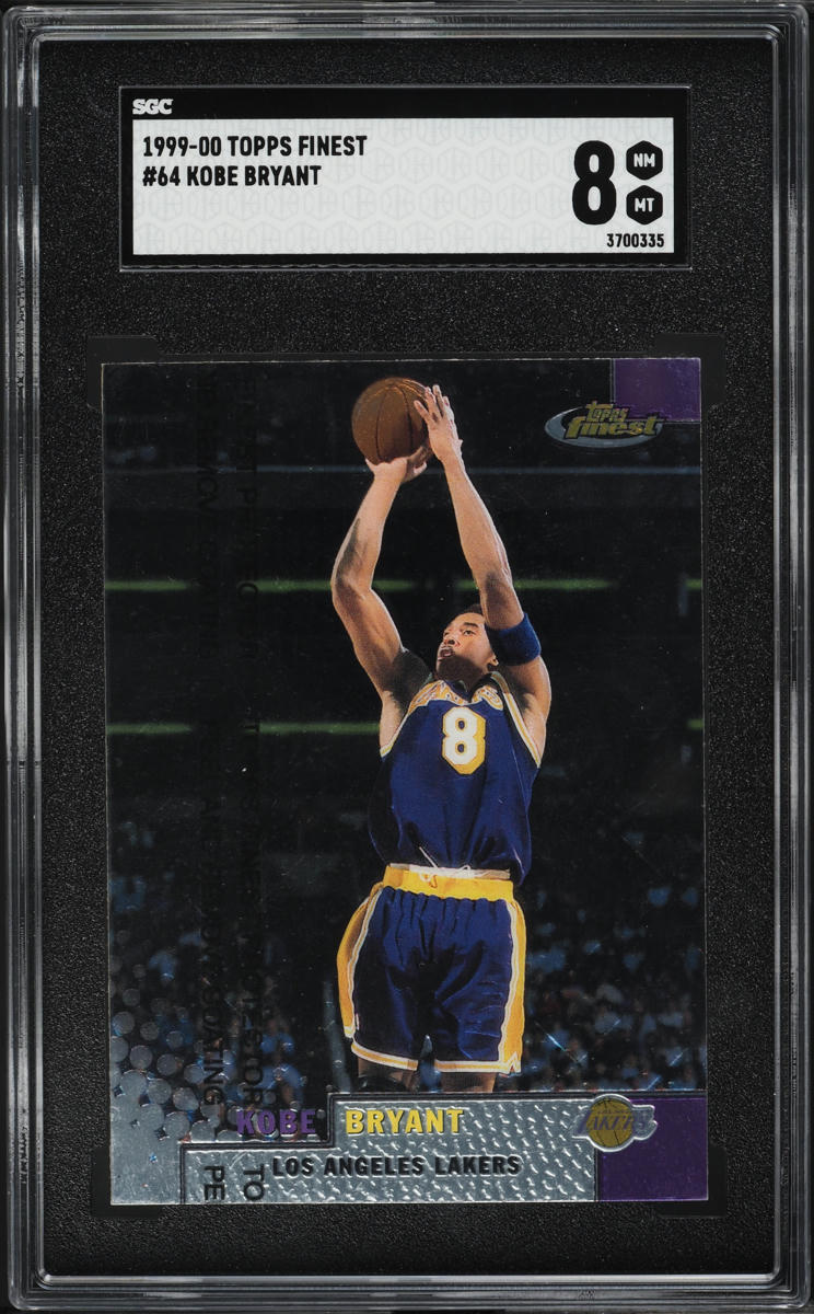1999 Finest Basketball w/ Coating Kobe Bryant #64 SGC 8 NM-MT