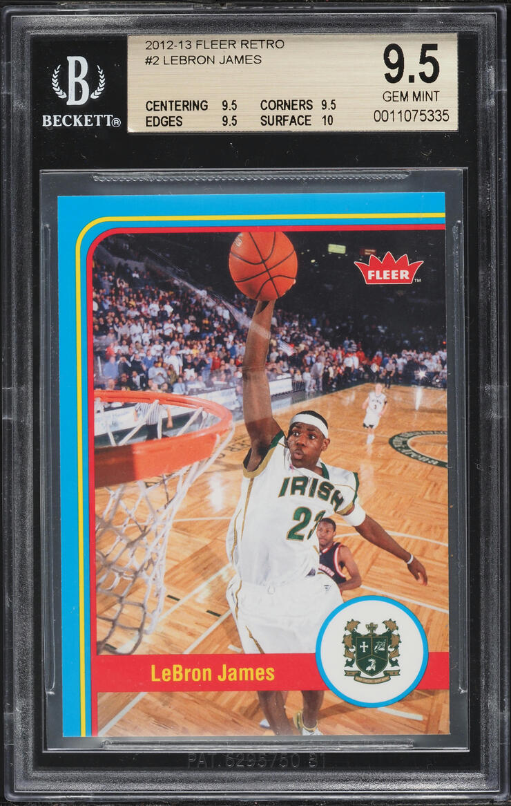 2012 Fleer Retro LeBron James #2 BGS 9.5 GEM MINT