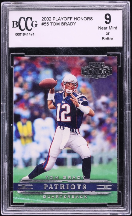 2002 Playoff Honors Tom Brady #55 BCCG 9