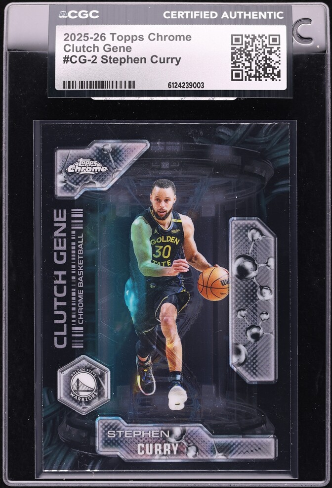 2025 Topps Chrome Clutch Gene Stephen Curry #CG-2 CGC AUTH