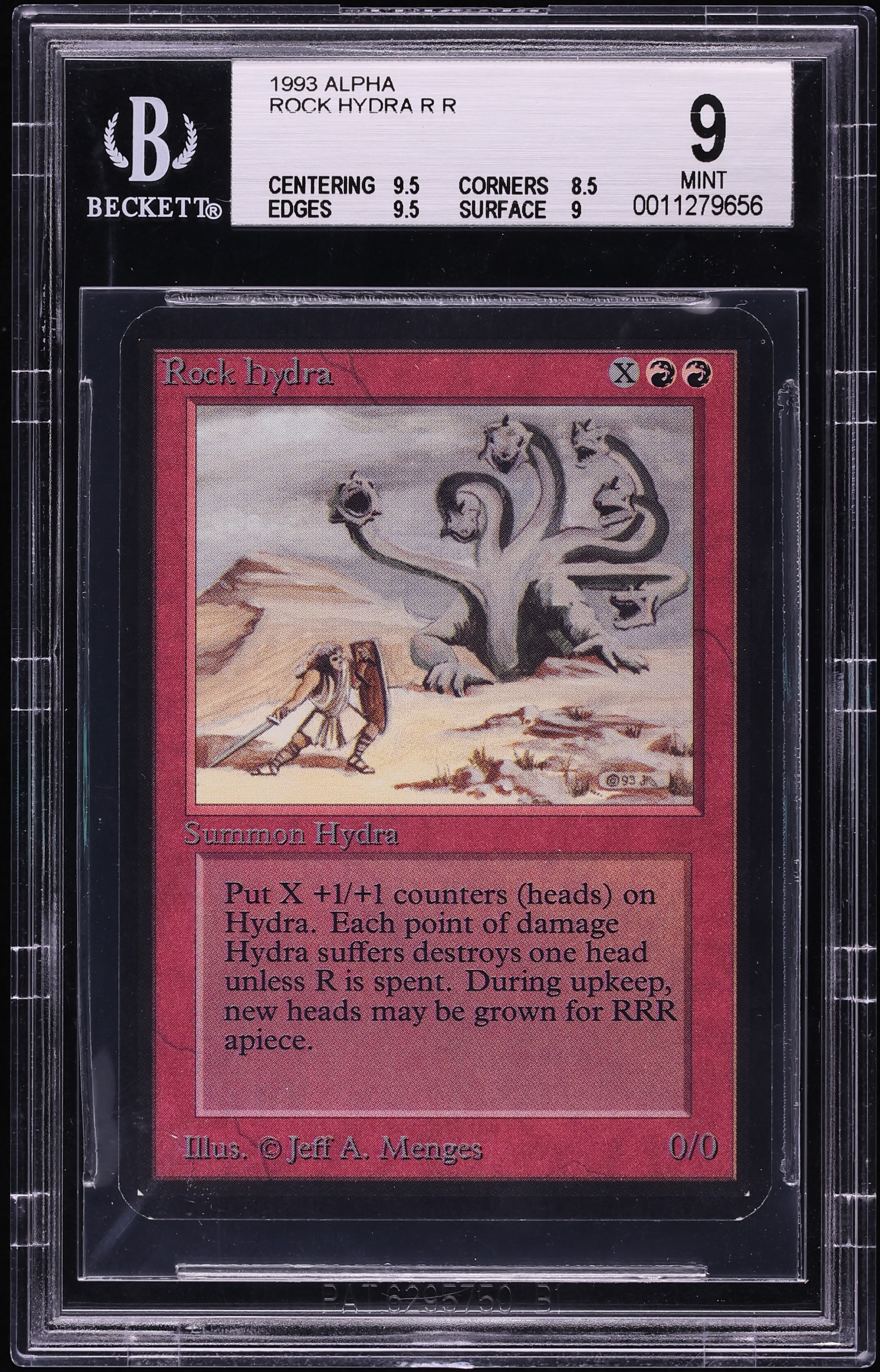 1993 Magic The Gathering MTG Alpha Rock Hydra BGS 9 MINT