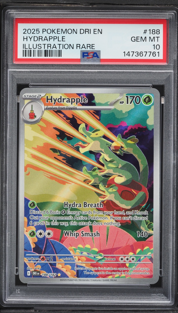 2025 Pokemon Scarlet & Violet Destined Rivals IR Hydrapple #188 PSA 10 GEM MINT