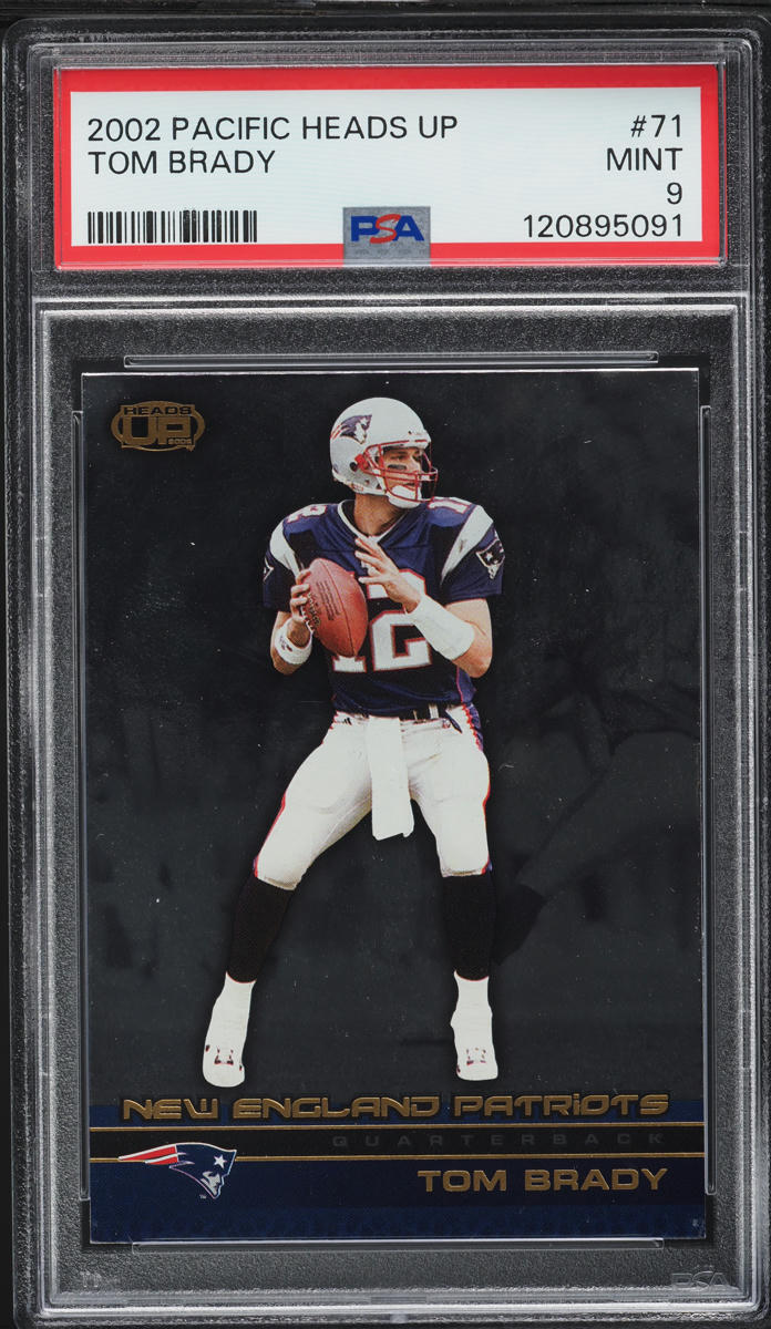 2002 Pacific Heads Up Tom Brady #71 PSA 9 MINT