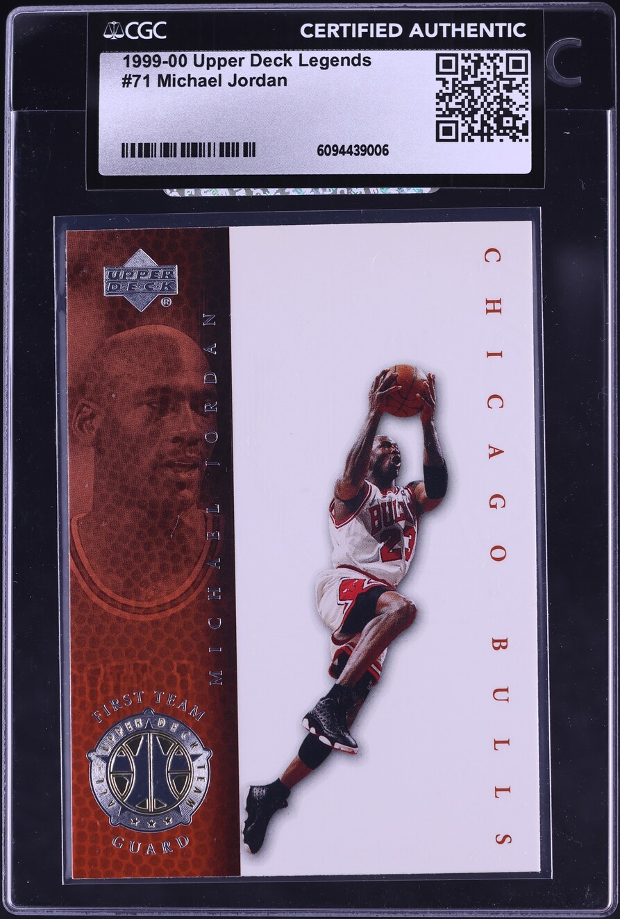 1999 Upper Deck Legends Michael Jordan #71 CGC AUTH
