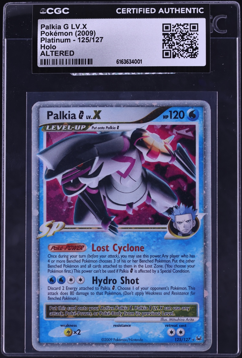 2009 Pokemon Platinum Holo Palkia G LV.X #125 CGC ALTERED AUTH