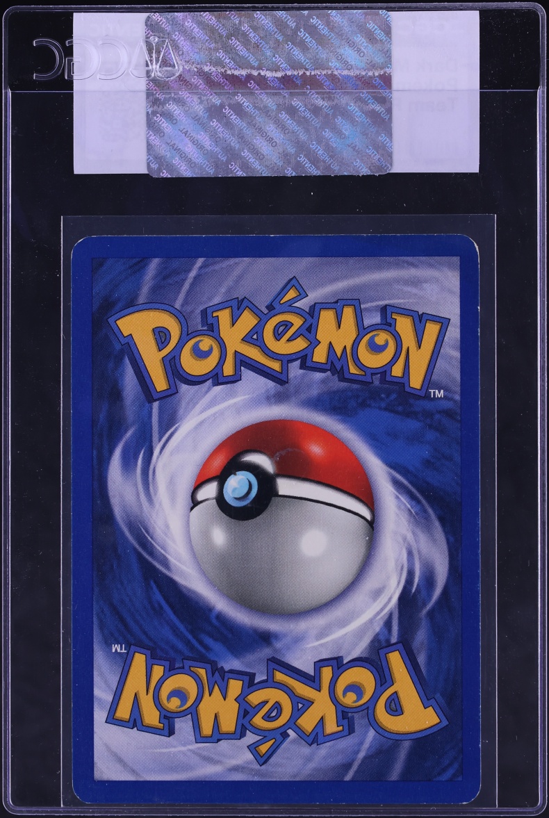 2000 Pokemon Team Rocket Dark Machamp #27 CGC AUTH